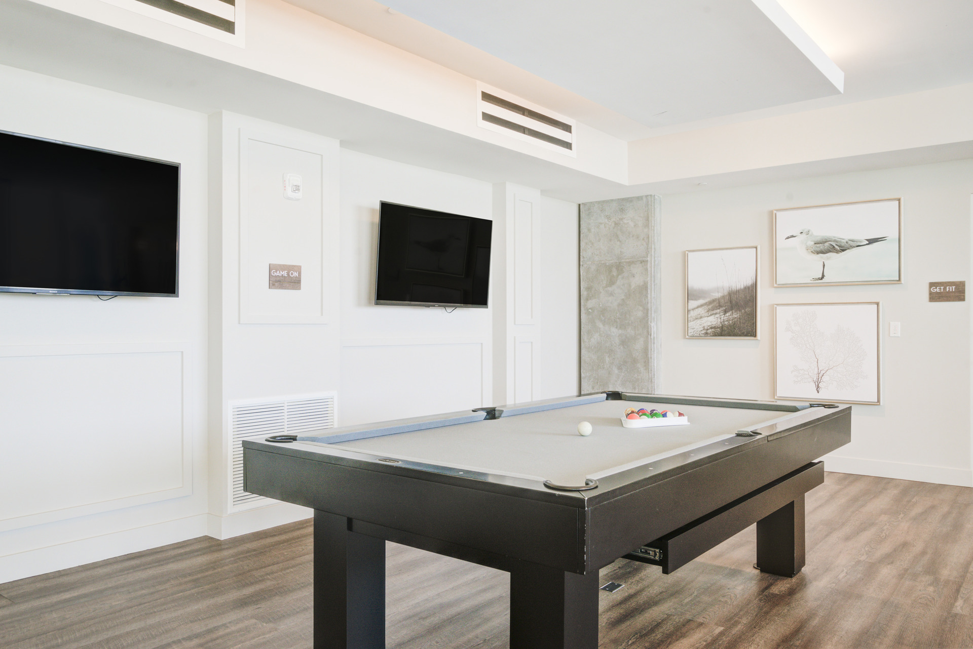 Club lounge pool table